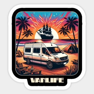 Beach sprinter van camper conversion Sticker